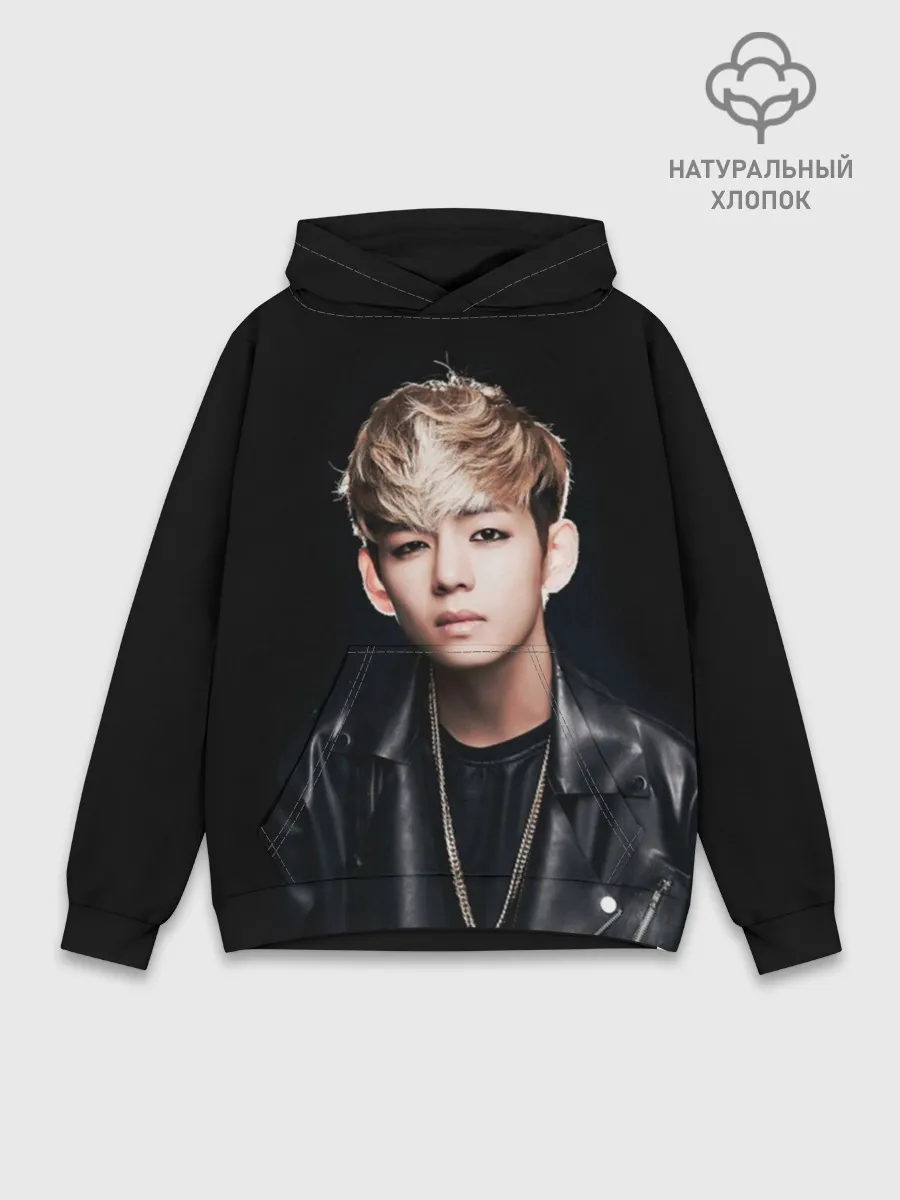 Худи мужской база хлопок / Вишня