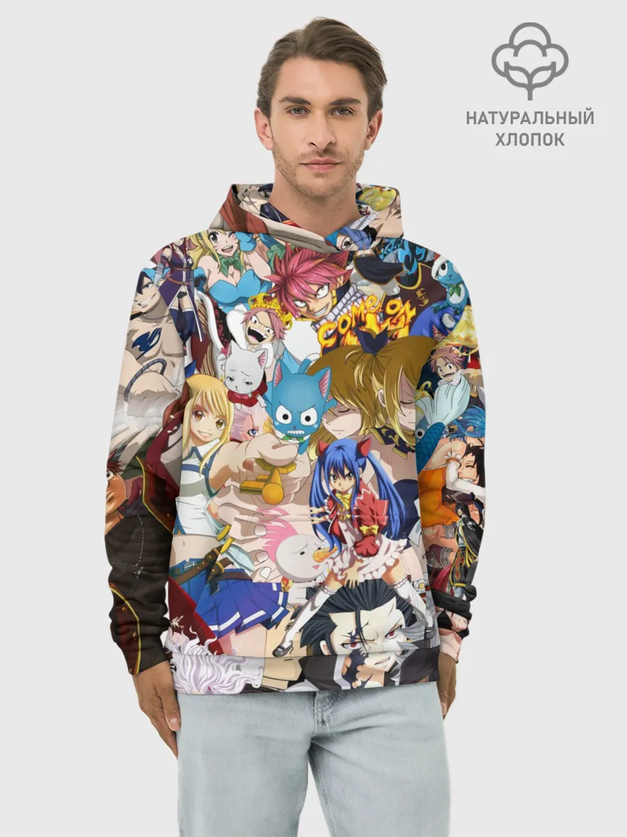 Худи мужской база хлопок / FairyTail