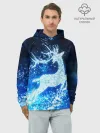 Худи мужской база хлопок / Новогодний олень