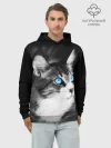 Худи мужской база хлопок / Кот