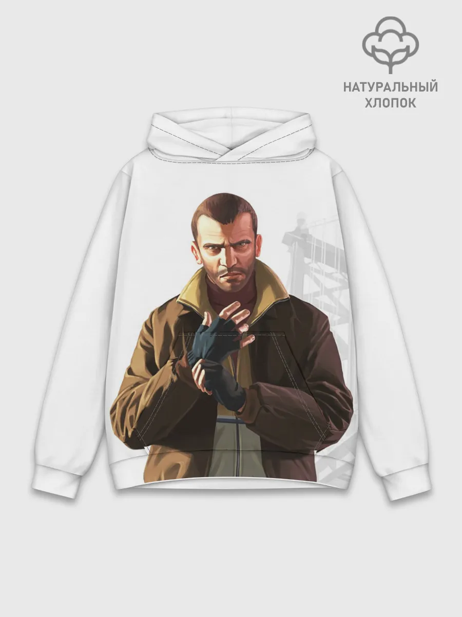 Худи мужской база хлопок / Нико