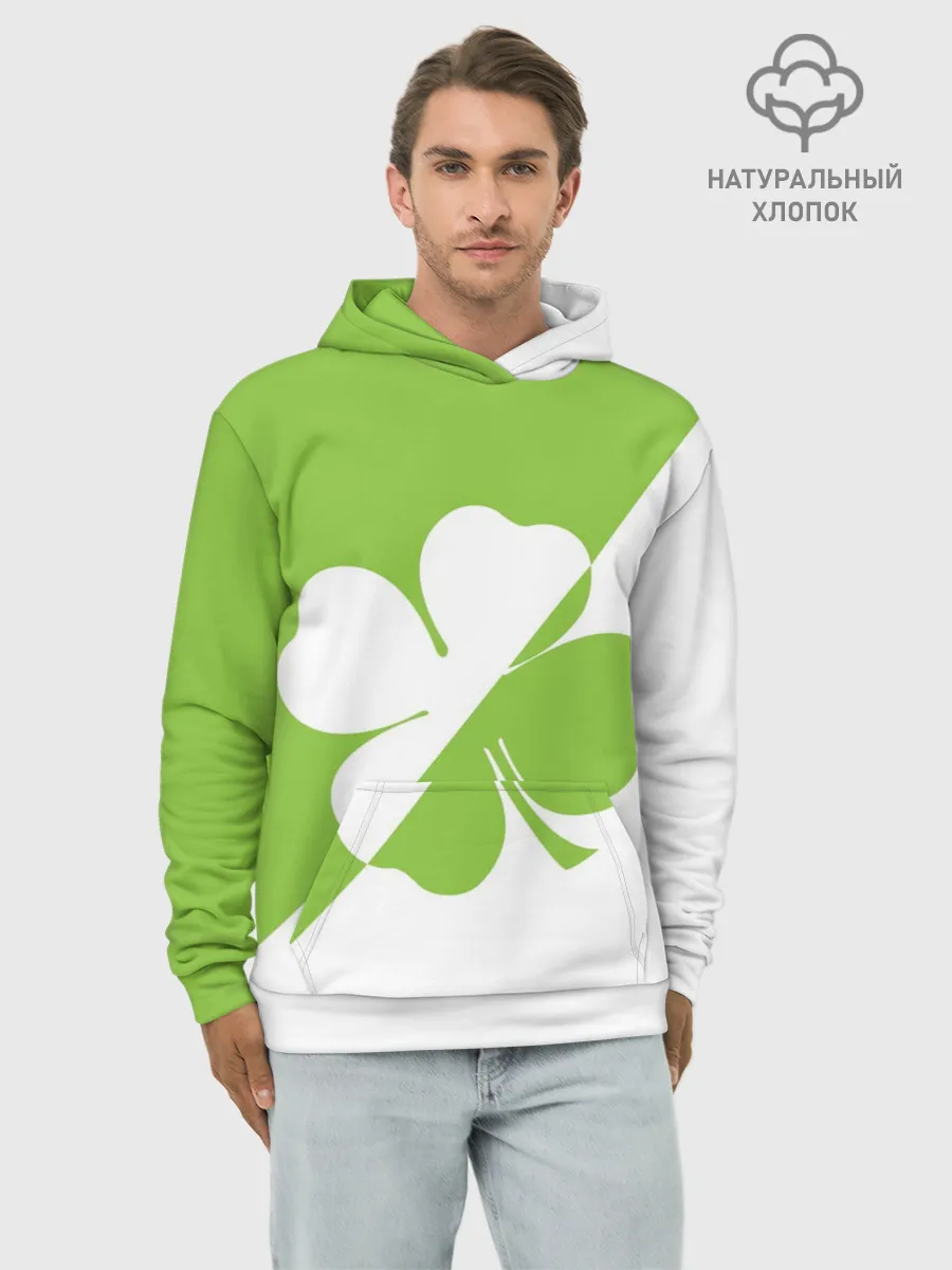 Худи мужской база хлопок / Lucky Clover