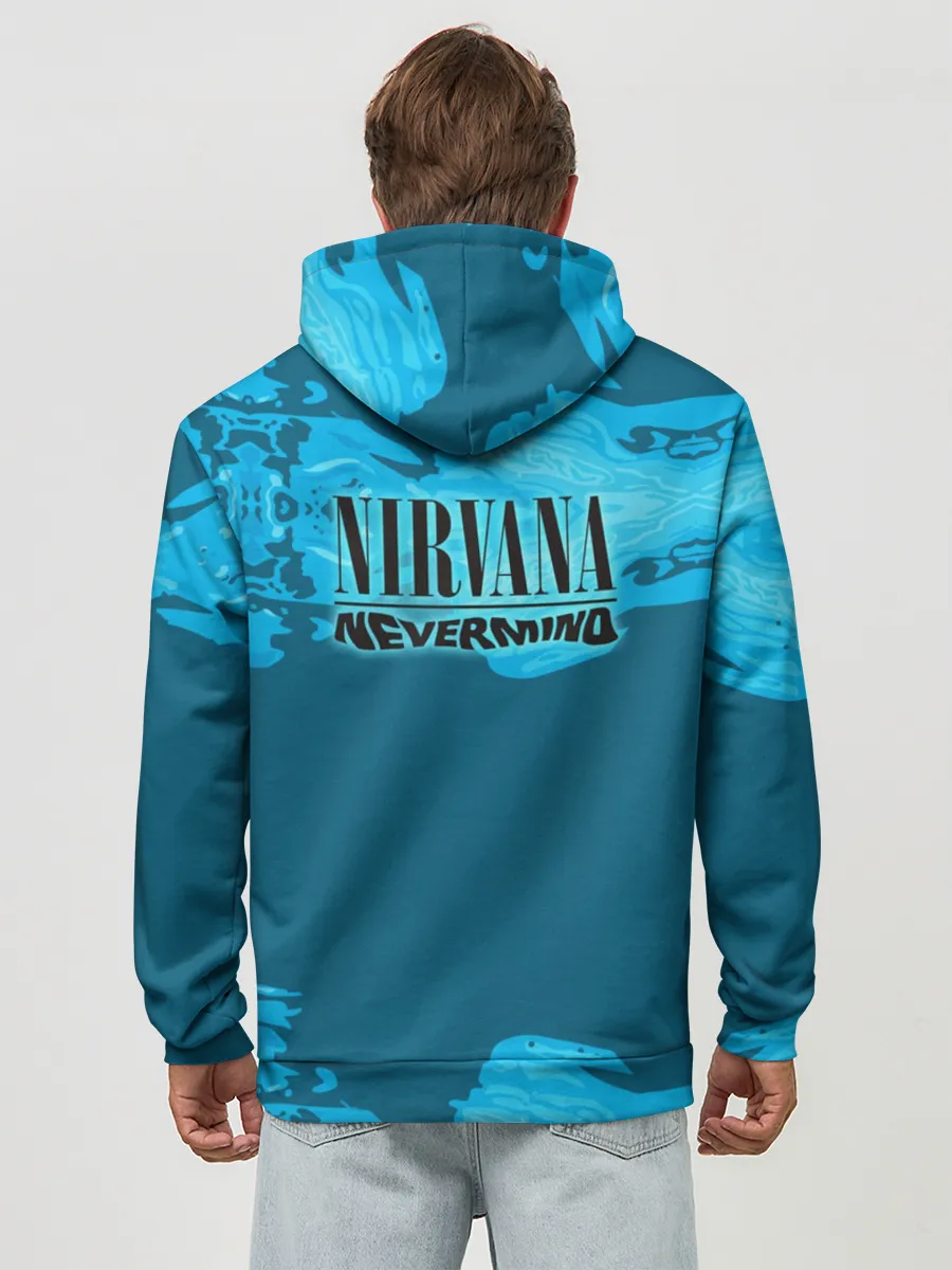 Худи мужской база хлопок / Nirvana & Simpson