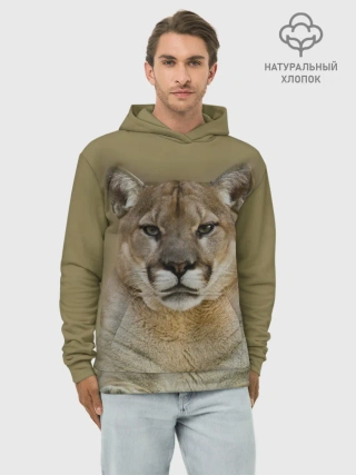 Худи мужской база хлопок / Пума