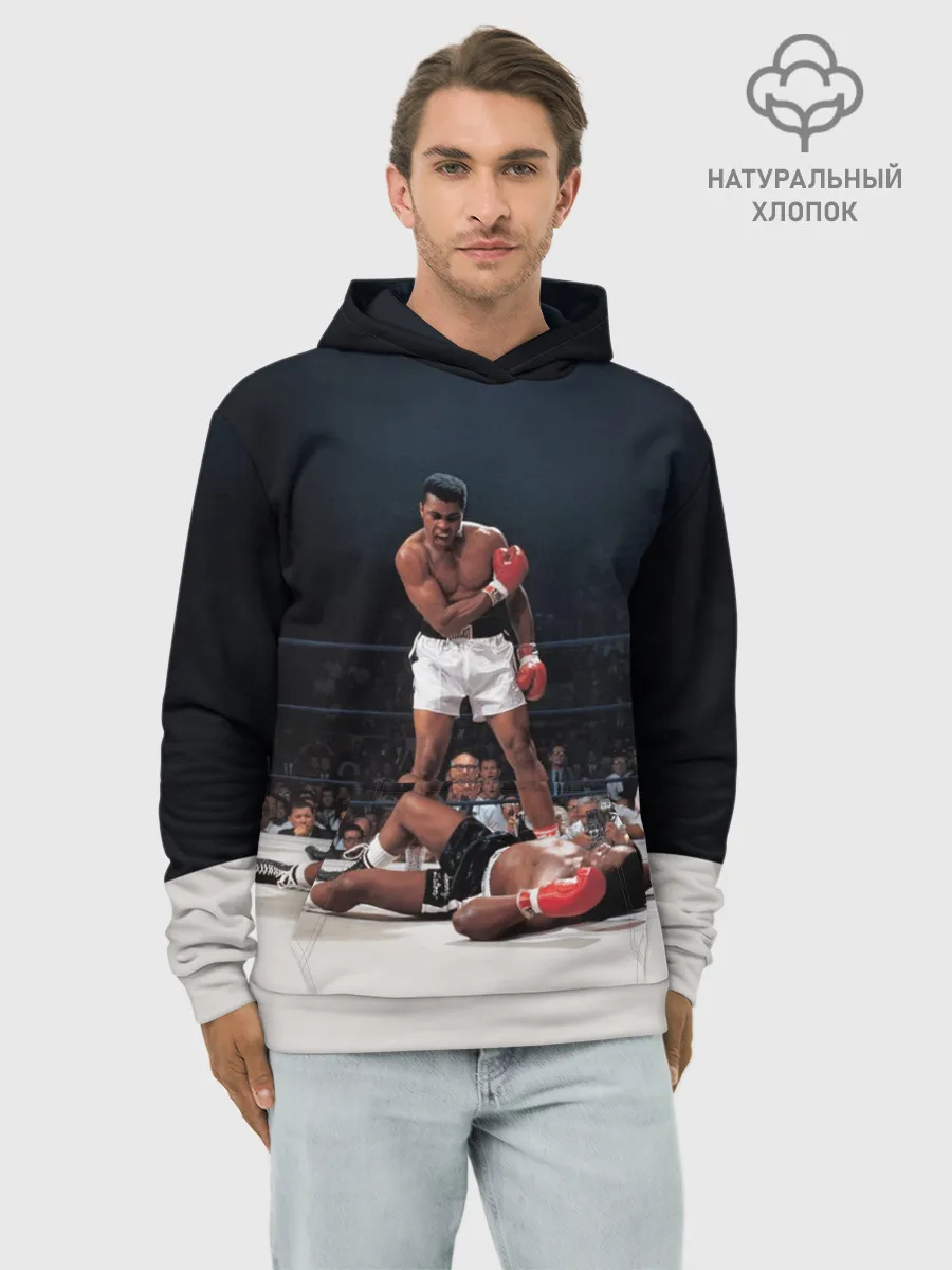 Худи мужской база хлопок / Muhammad Ali