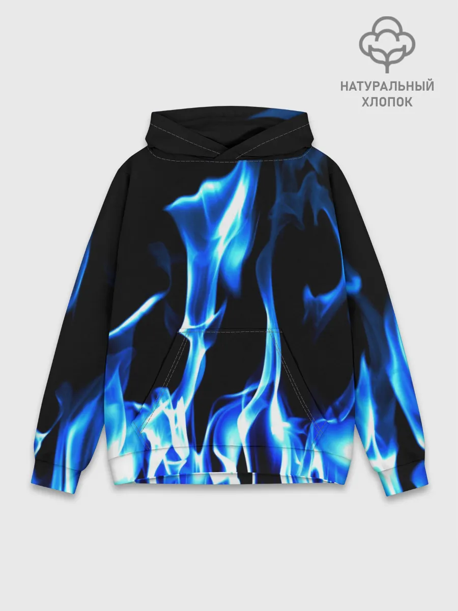 Худи мужской база хлопок / Огонь