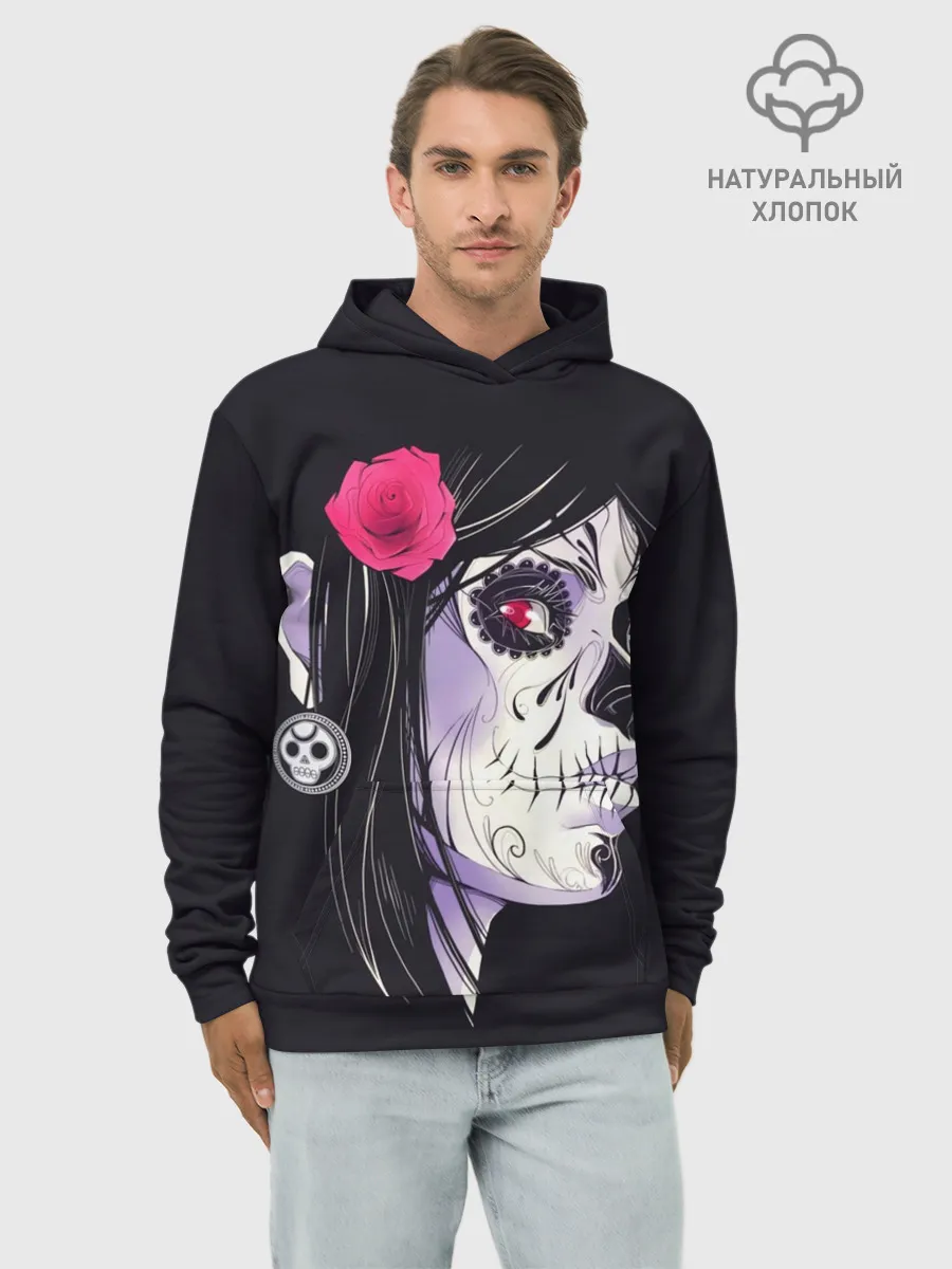 Худи мужской база хлопок / День мертвецов