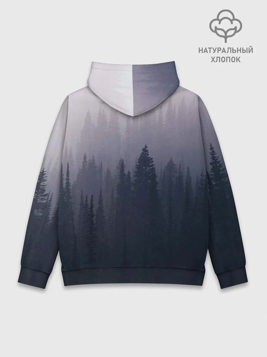 Худи мужской база хлопок / Лесок