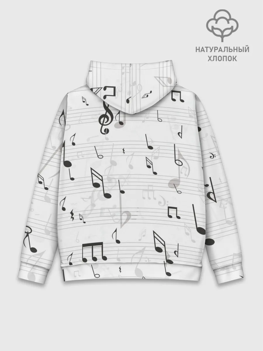 Худи мужской база хлопок / ноты