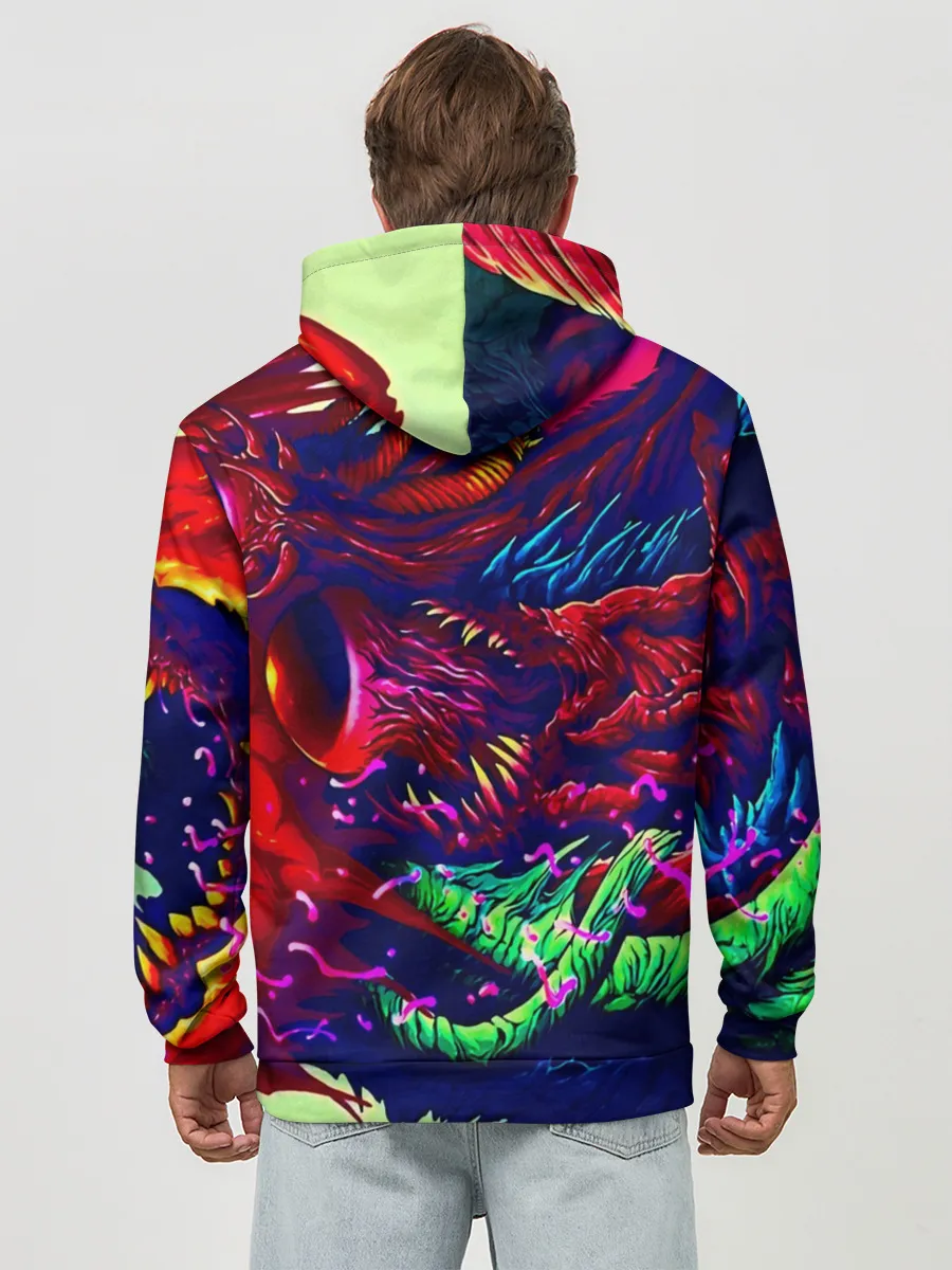 Худи мужской база хлопок / Hyper beast