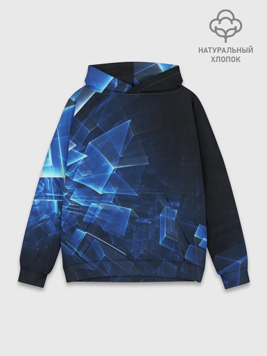 Худи мужской база хлопок / Светящиеся фигуры
