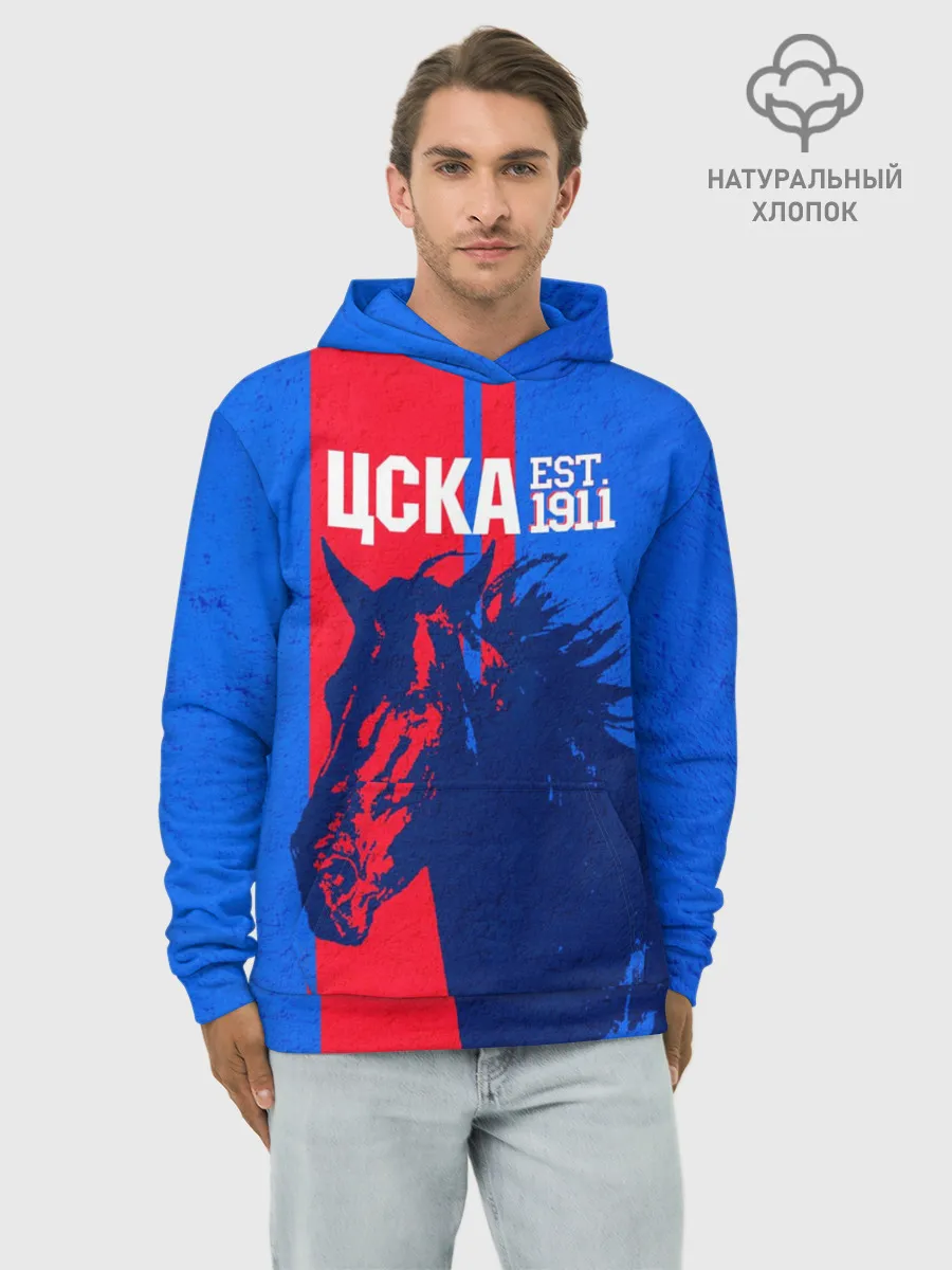 Худи мужской база хлопок / ЦСКА ФК