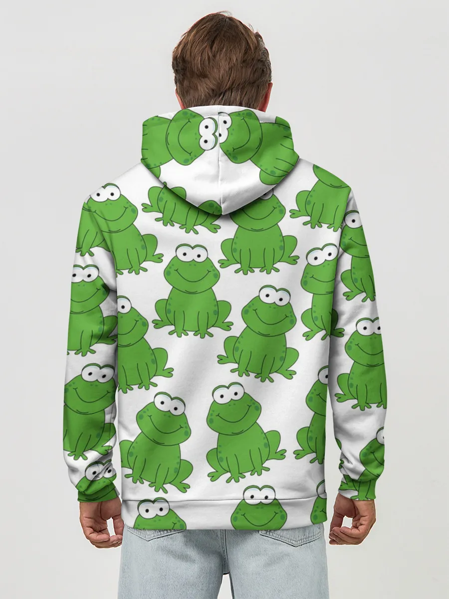 Худи мужской база хлопок / Лягушки