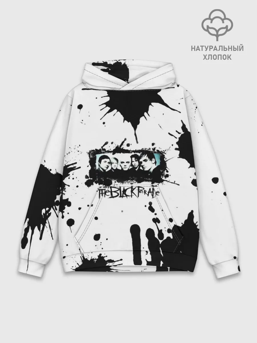Худи мужской база хлопок / We are the black parade