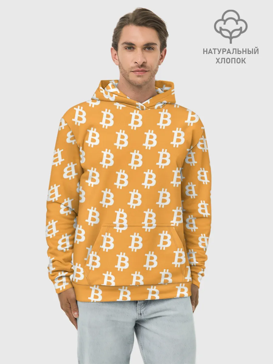 Худи мужской база хлопок / Bitcoin