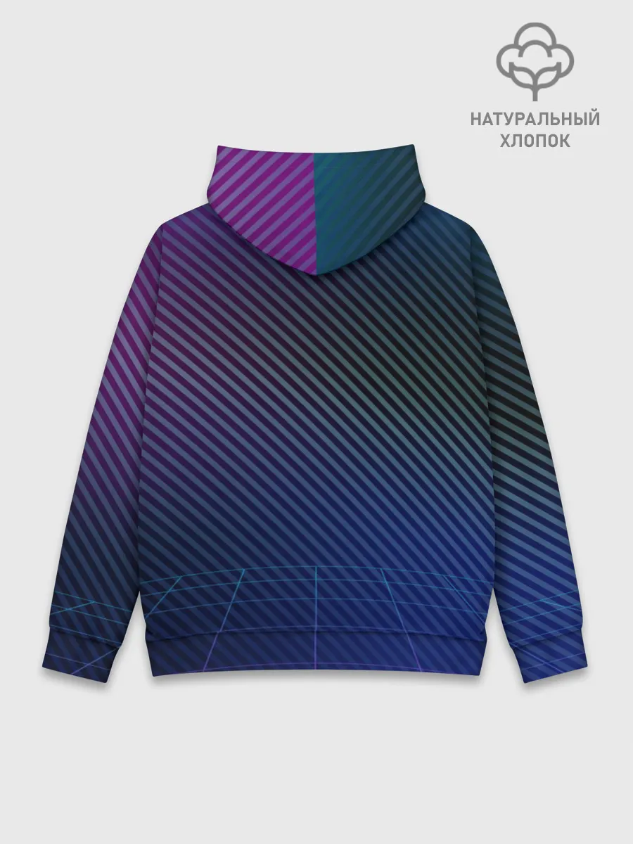 Худи мужской база хлопок / Оставайся в 80-х