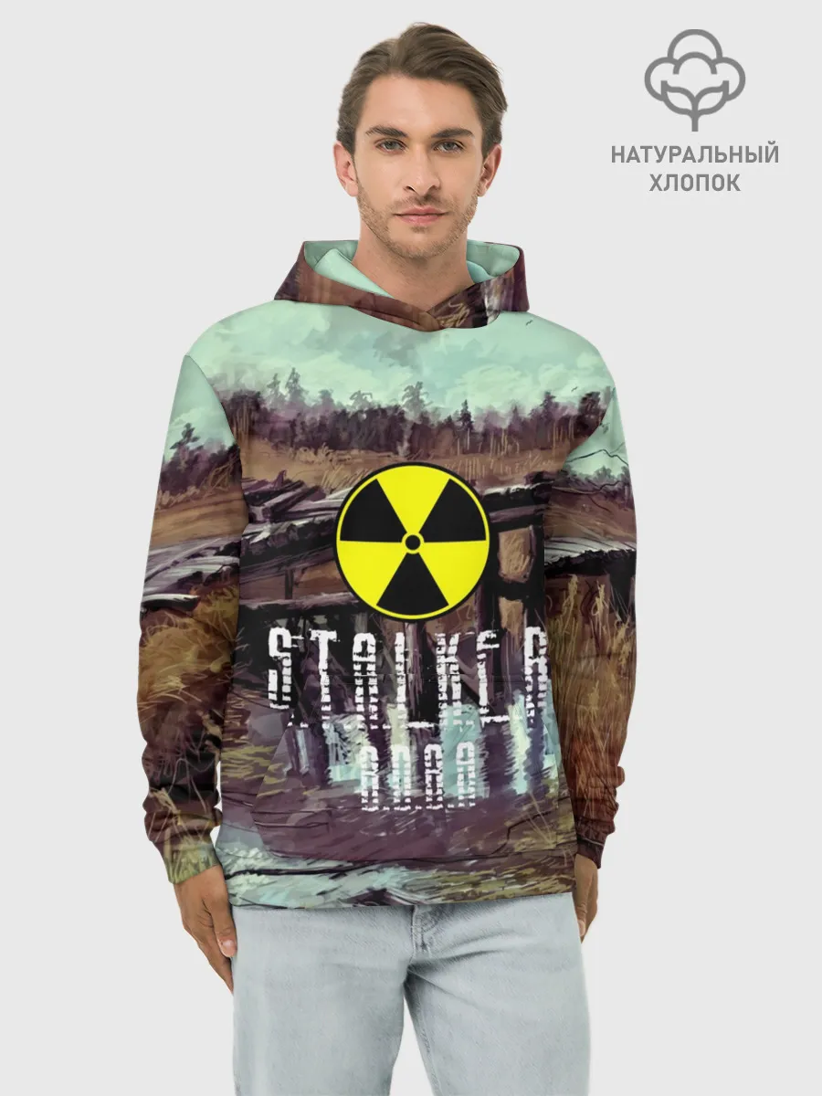Худи мужской база хлопок / S.T.A.L.K.E.R ВОВА