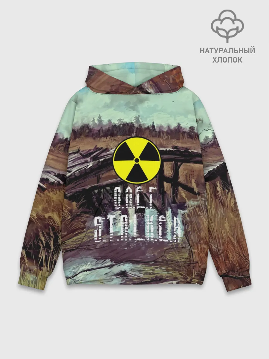 Худи мужской база хлопок / S.T.A.L.K.E.R ОЛЕГ