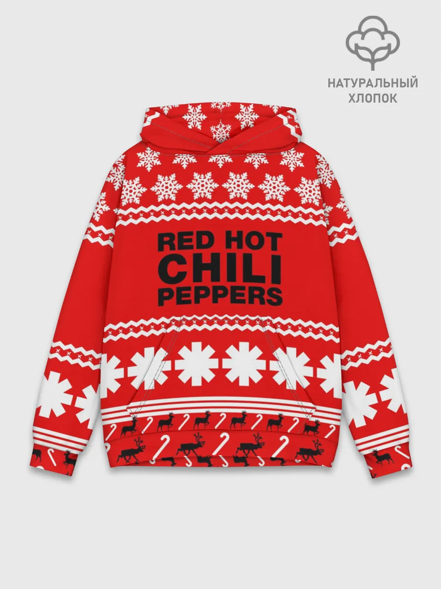 Худи мужской база хлопок / Праздничный RHCP