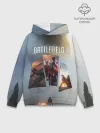 Худи мужской база хлопок / Battlefield 1
