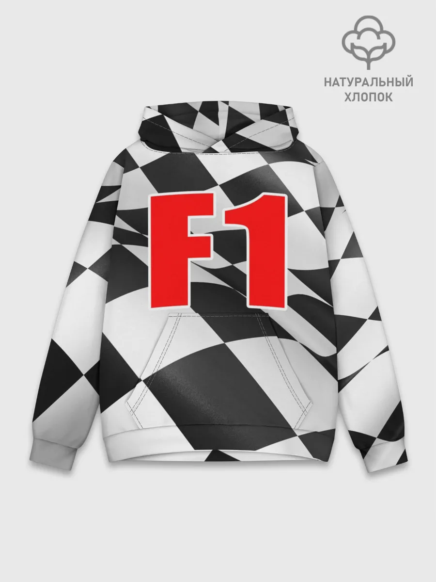 Худи мужской база хлопок / Формула 1