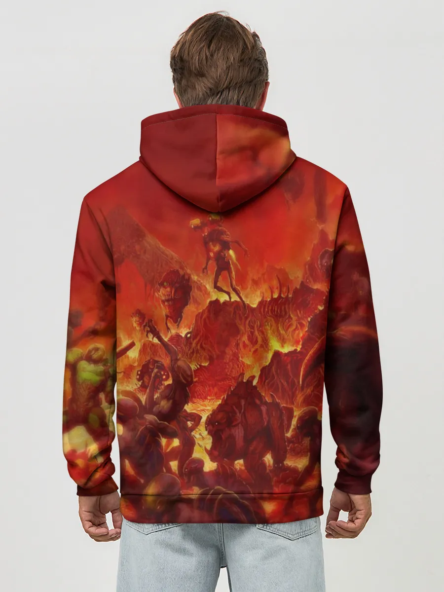 Худи мужской база хлопок / DOOM