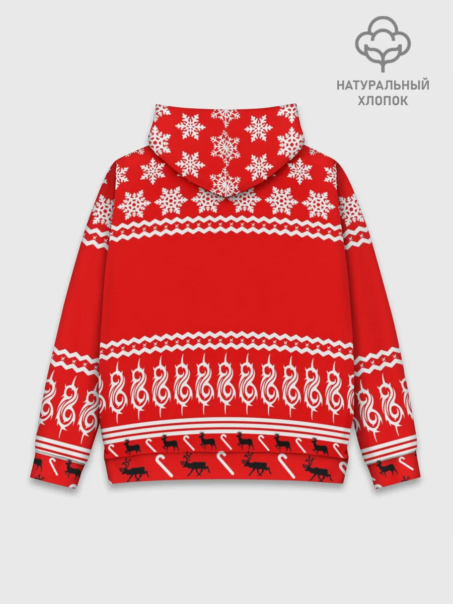 Худи мужской база хлопок / Праздничный Slipknot