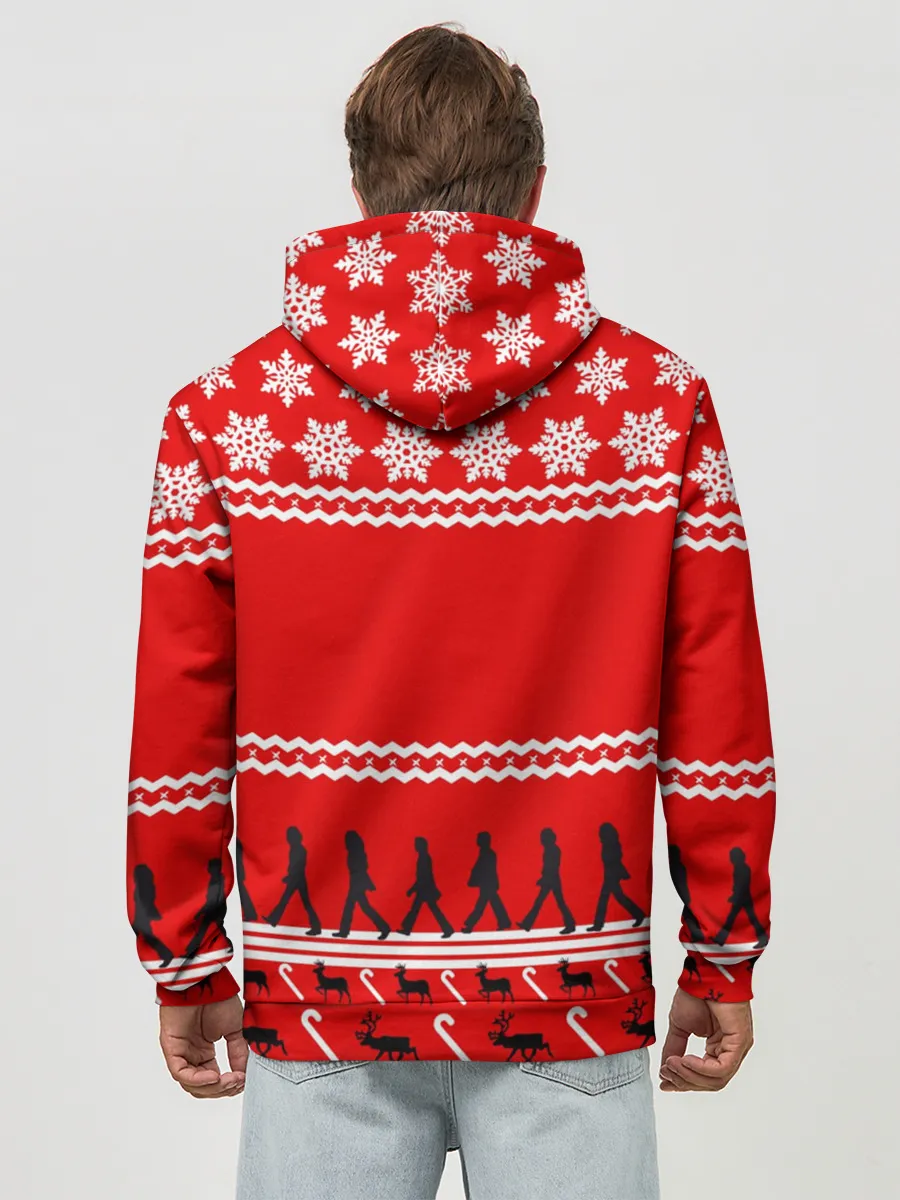 Худи мужской база хлопок / Праздничный The Beatles