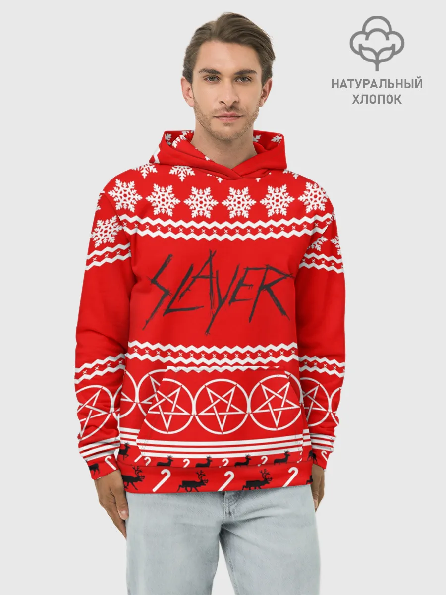 Худи мужской база хлопок / Праздничный Slayer