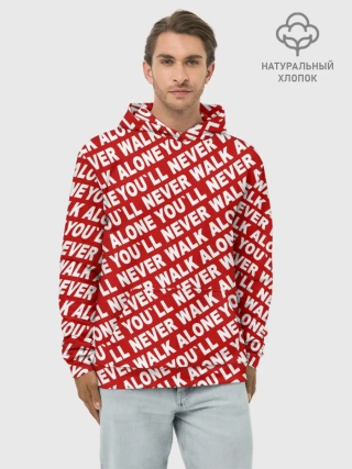 Худи мужской база хлопок / YNWA красный