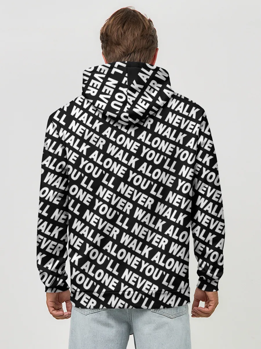 Худи мужской база хлопок / YNWA ЧБ