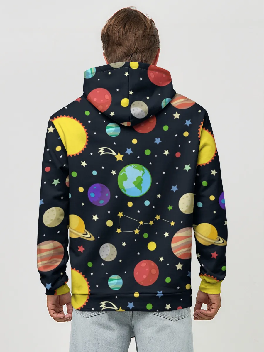 Худи мужской база хлопок / Солнечная система