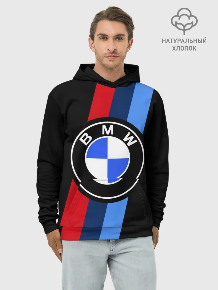 Худи мужской база хлопок / BMW 2021 M SPORT / БМВ М СПОРТ