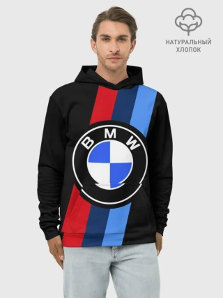Худи мужской база хлопок / BMW 2021 M SPORT / БМВ М СПОРТ