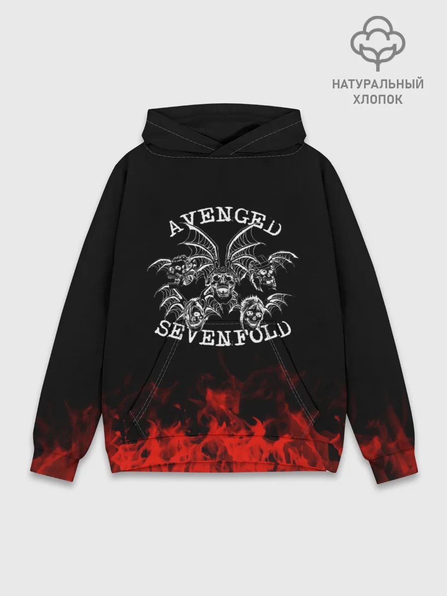 Худи мужской база хлопок / Avenged Sevenfold