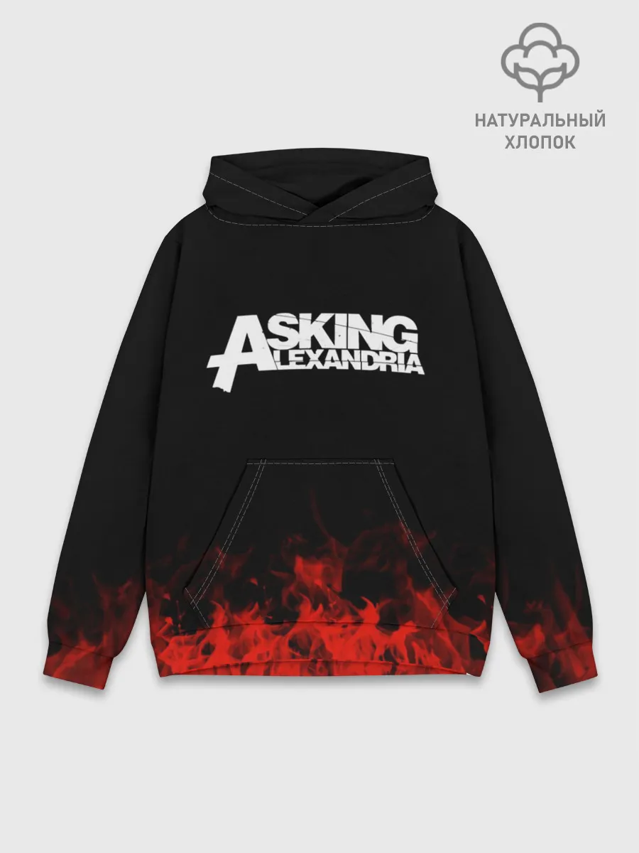 Худи мужской база хлопок / Asking Alexandria