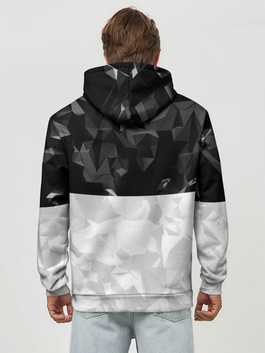 Худи мужской база хлопок / BITCOIN Black Collection