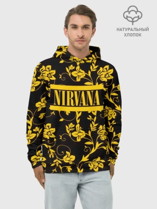 Худи мужской база хлопок / Nirvana узоры