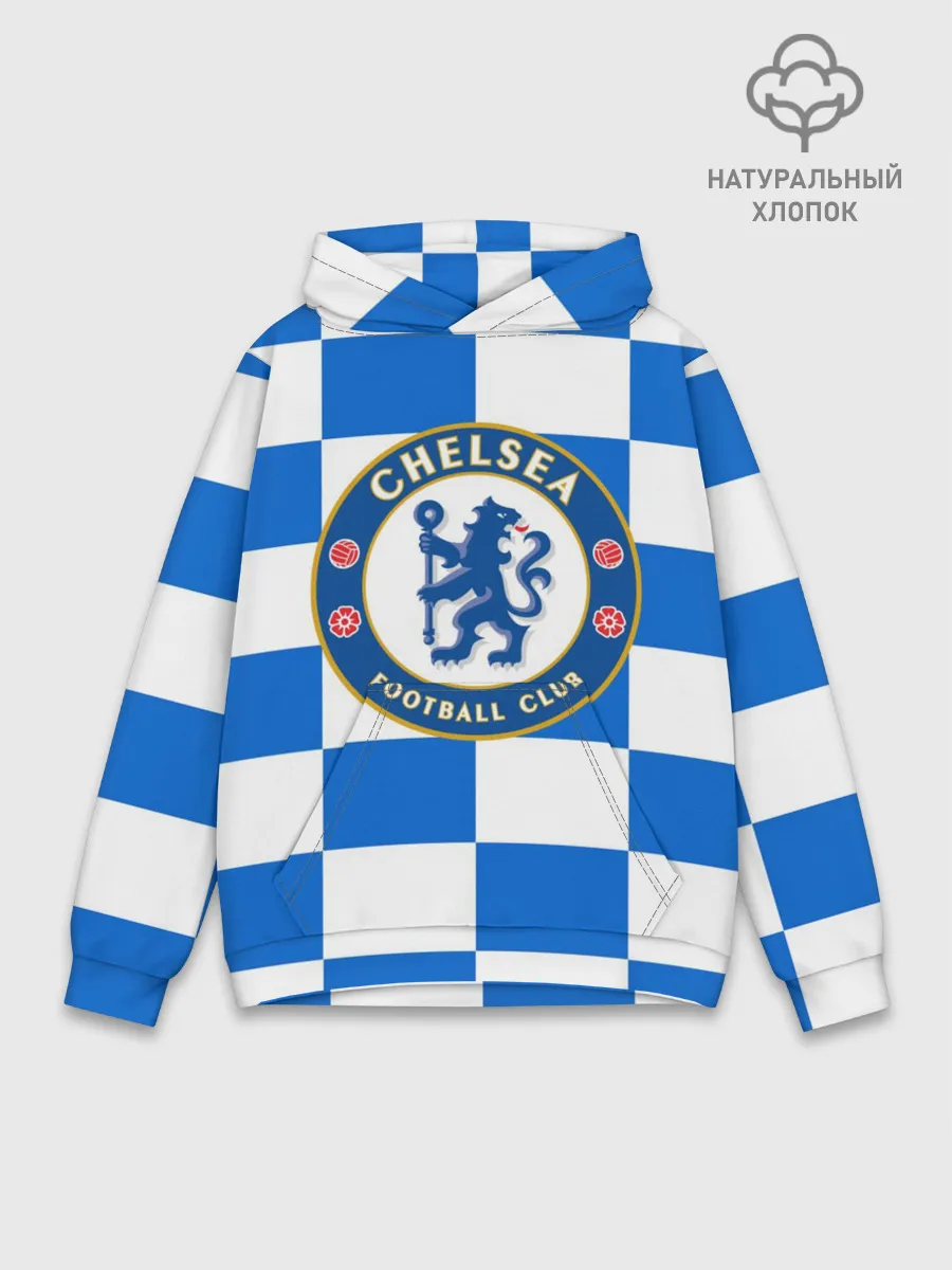 Худи мужской база хлопок / FC Chelsea