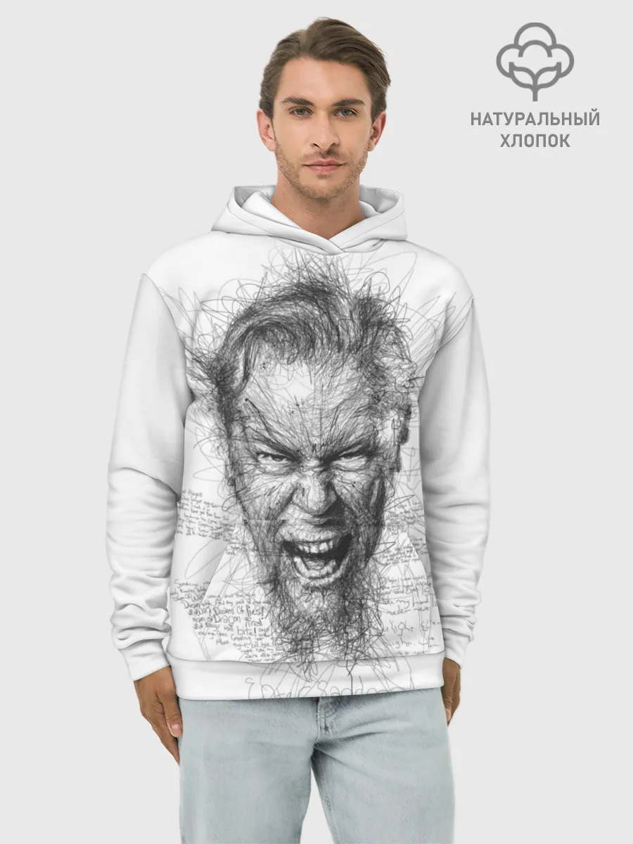 Худи мужской база хлопок / Metallica James Alan Hatfield