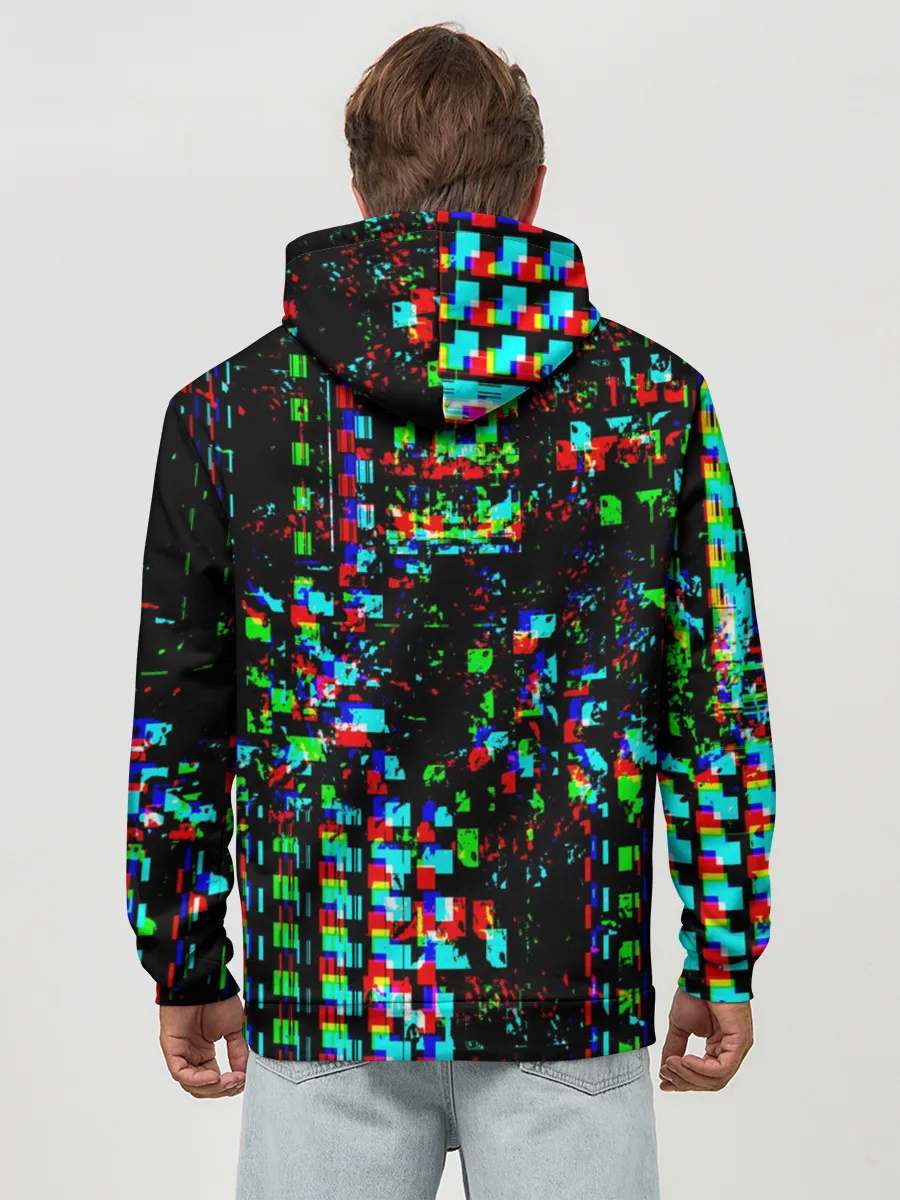 Худи мужской база хлопок / Optical abstract