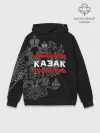 Худи мужской база хлопок / Казак белый герб РФ