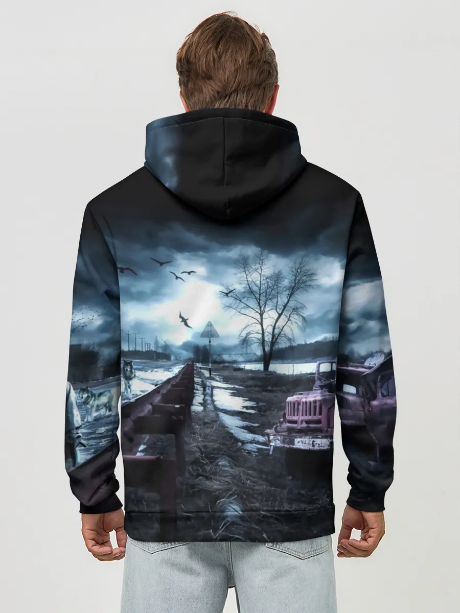 Худи мужской база хлопок / S.T.A.L.K.E.R. - Т.И.М.А.