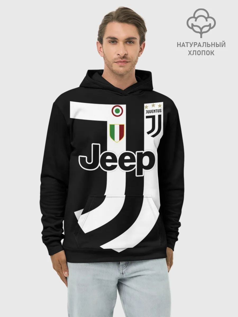 Худи мужской база хлопок / Juventus FIFA Edition