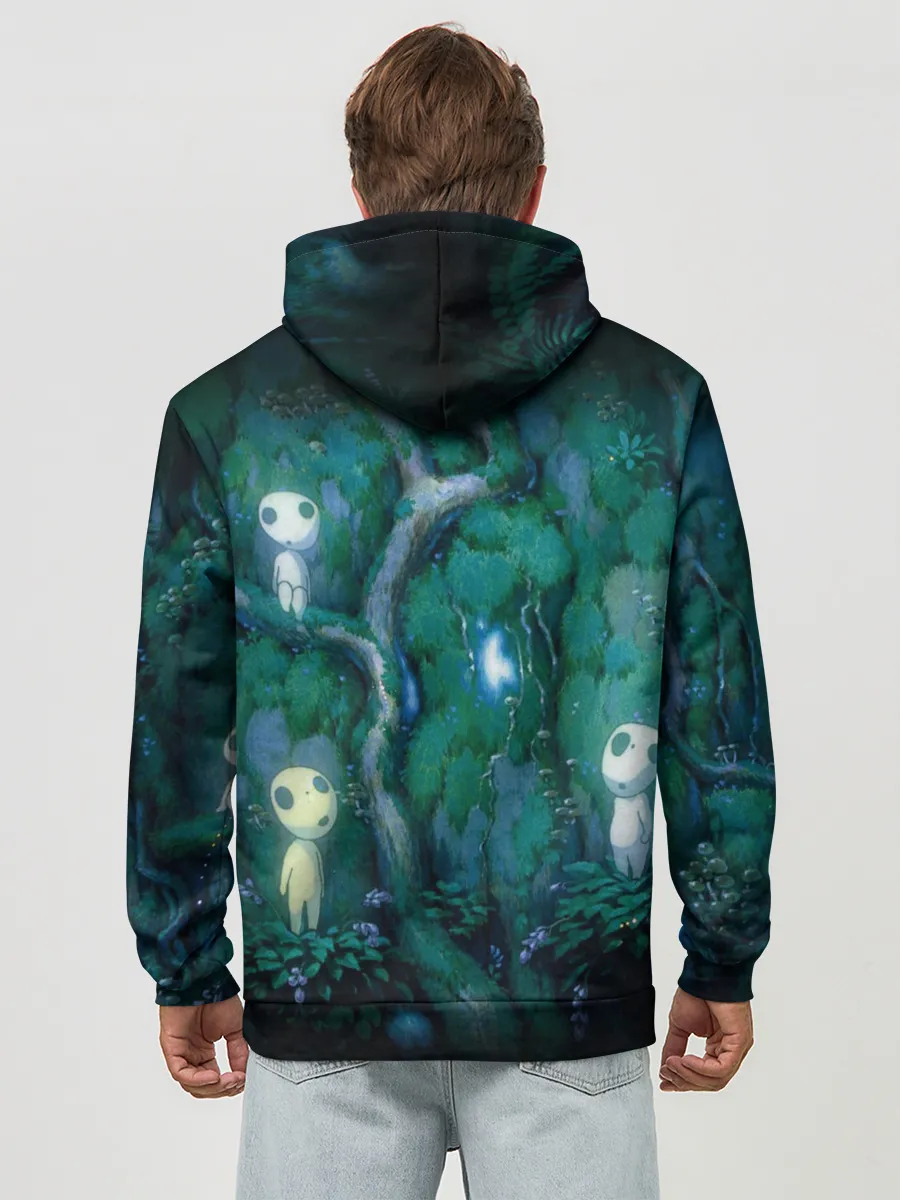 Худи мужской база хлопок / принцесса Мононоке_5