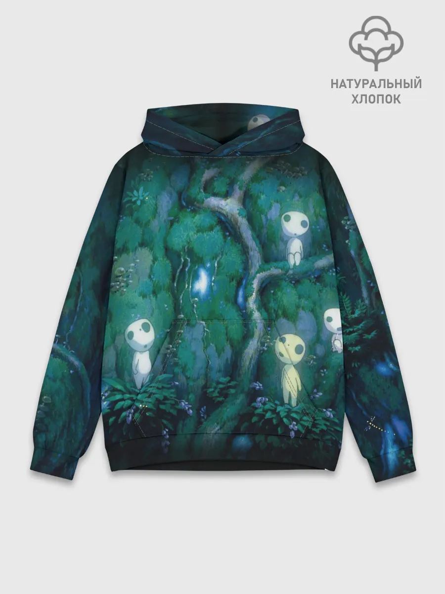 Худи мужской база хлопок / принцесса Мононоке_5