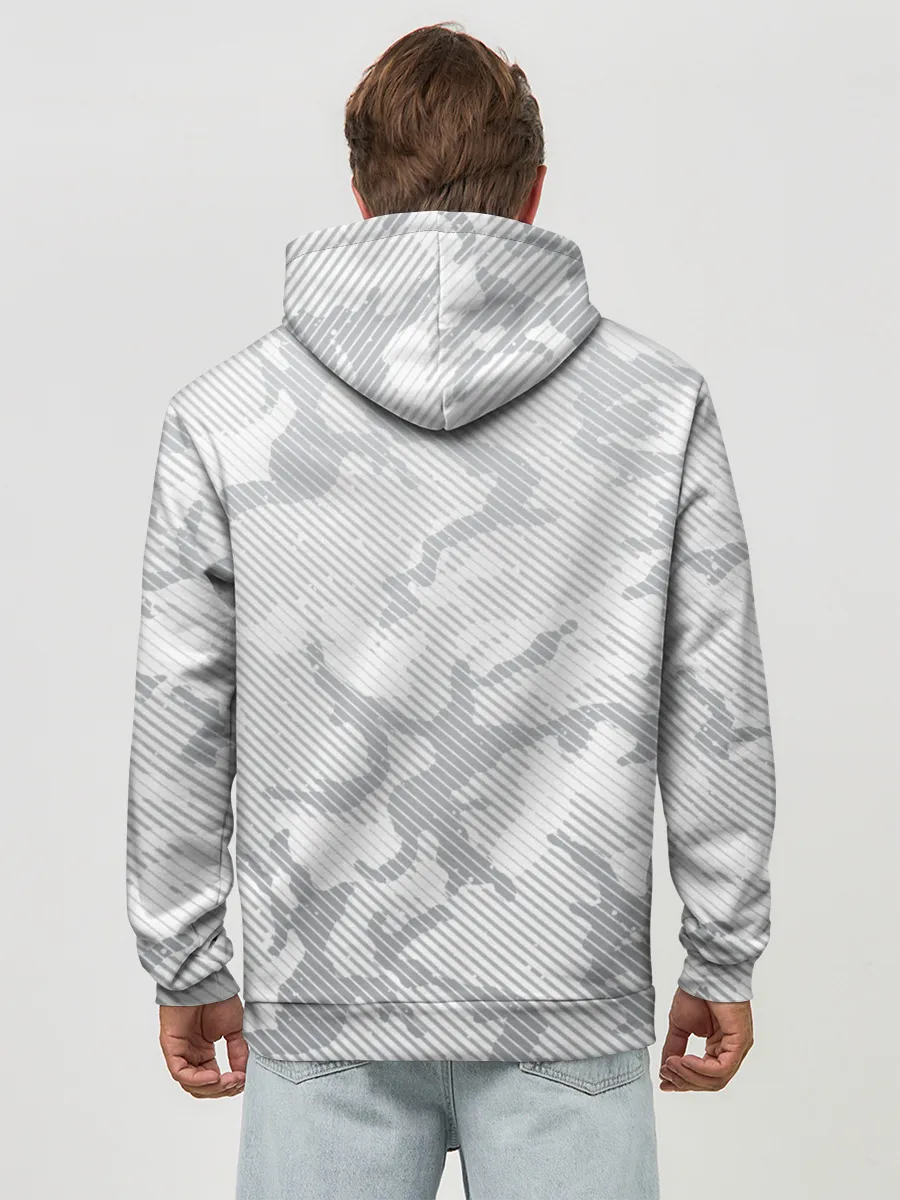 Худи мужской база хлопок / Lite Camouflage Lines