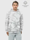 Худи мужской база хлопок / Lite Camouflage Lines