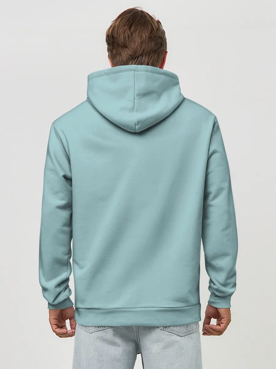 Худи мужской база хлопок / Лисичка минималистичная