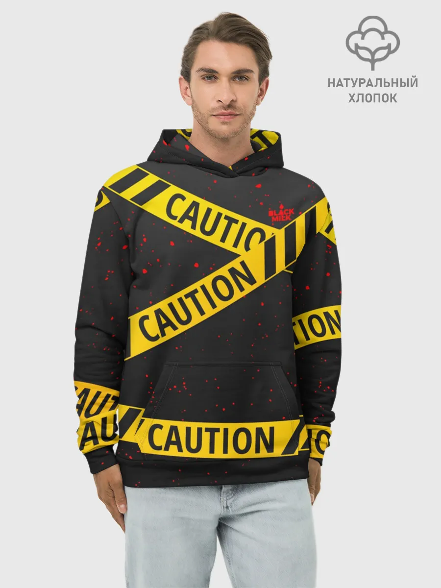 Худи мужской база хлопок / Caution Style